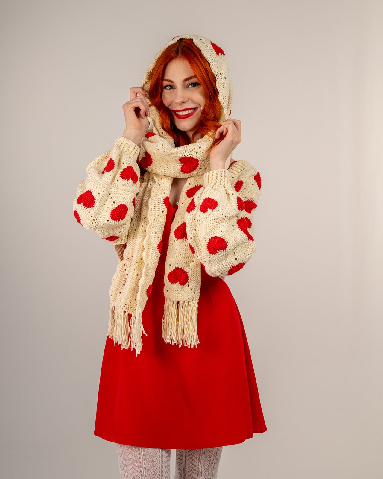 Sweet Heart Atkı-Hırka-Eldiven Seti