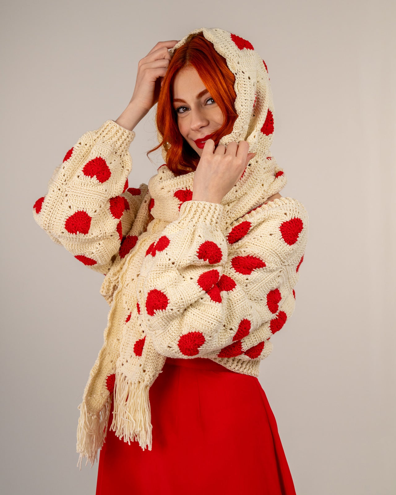 Sweet Heart Atkı-Hırka-Eldiven Seti