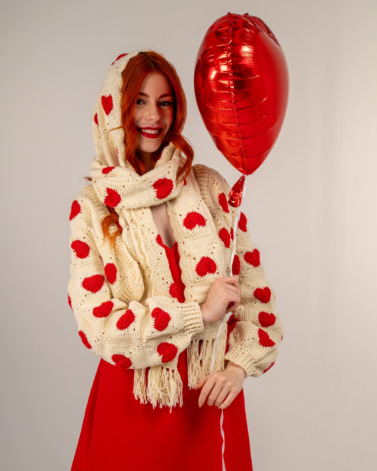 Sweet Heart Atkı-Hırka-Eldiven Seti