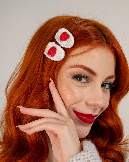 Valentine's Day İki Çift Toka Seti (4 Adet)